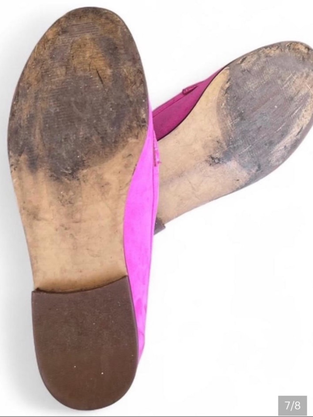 J.Crew Hot Pink Suede Loafers Size 9 - Picture 7 of 8
